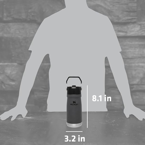 NWT -Stanley The Iceflow Flip Straw Water Bottle 17oz/0.5L 10hrs Cold 30hrs Iced - Picture 8 of 8